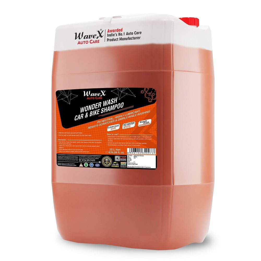 WONDER WASH CAR AND BIKE SHAMPOO 20 LITRE - Wavex - WW20K