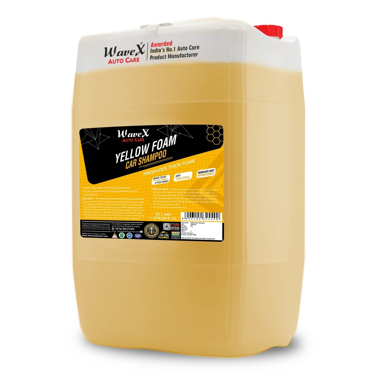 YELLOW COLOUR FOAM WASH 20L - Wavex-YLWF20K Main image