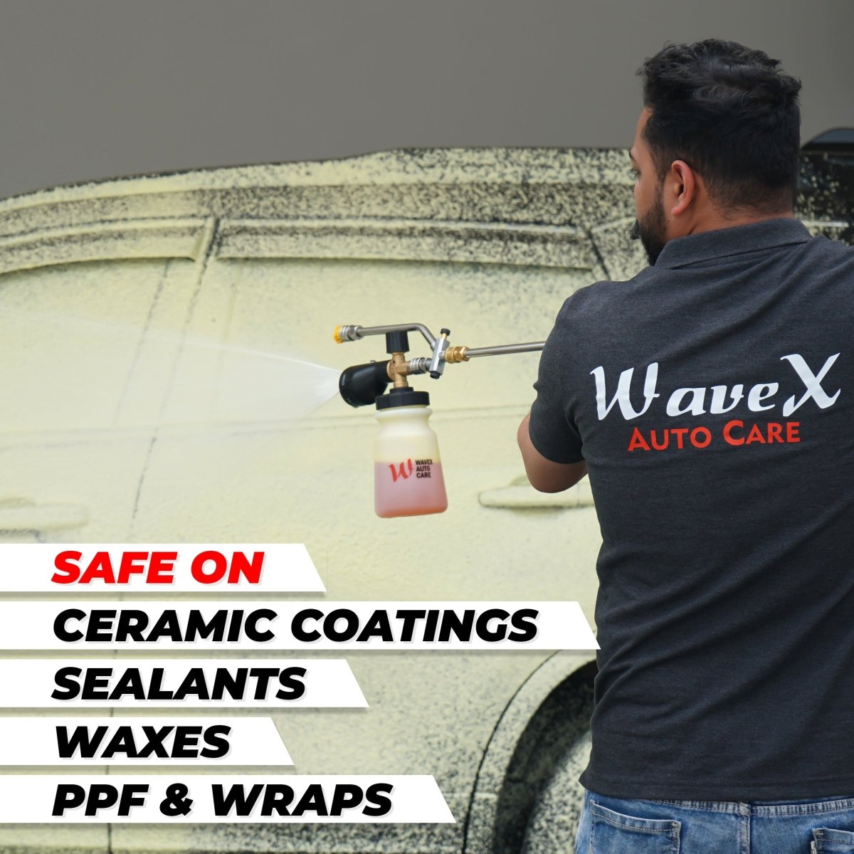 YELLOW COLOUR FOAM WASH - Wavex - YLWF5K