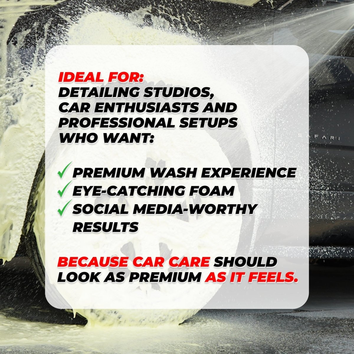 YELLOW COLOUR FOAM WASH - Wavex - YLWF5K