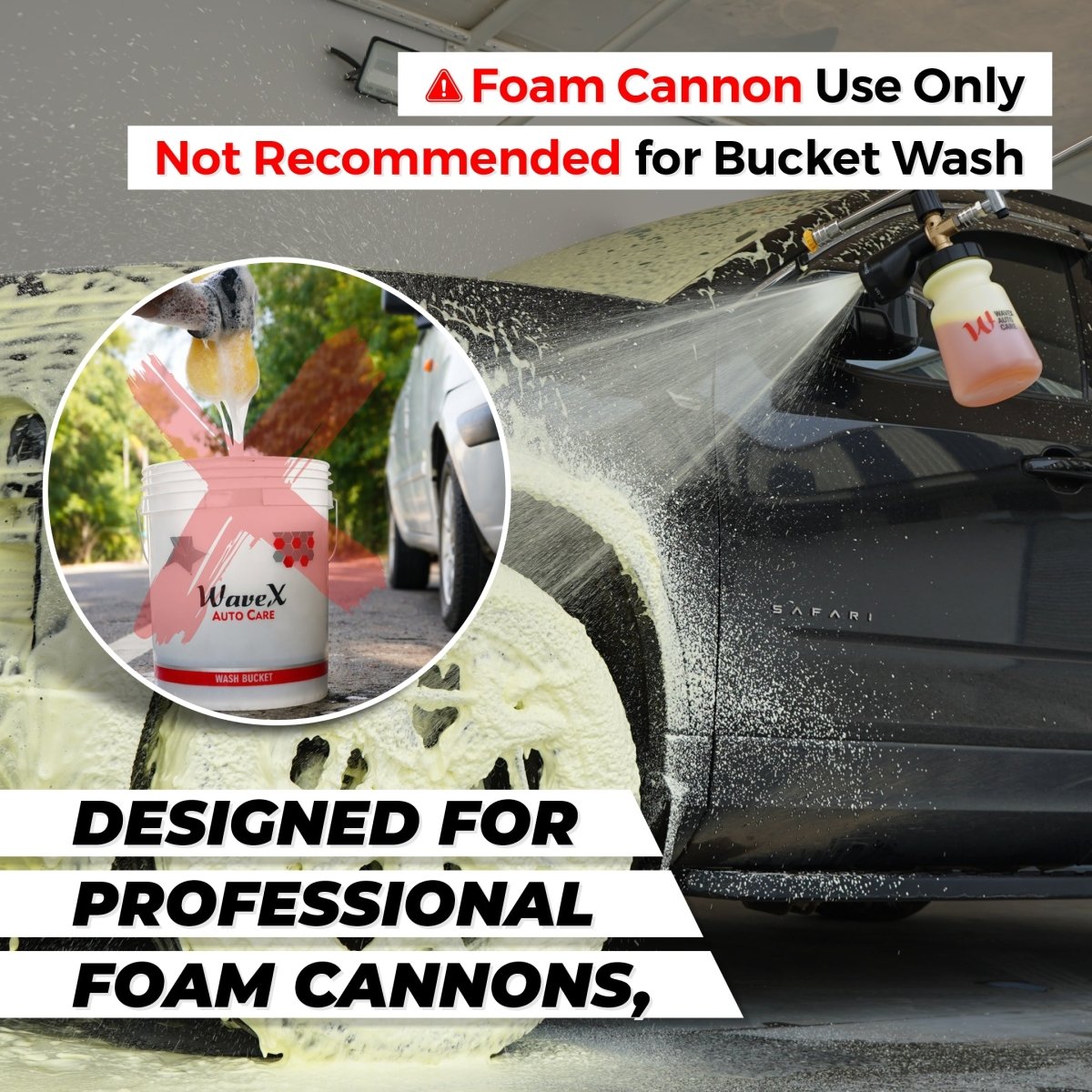 YELLOW COLOUR FOAM WASH - Wavex - YLWF5K