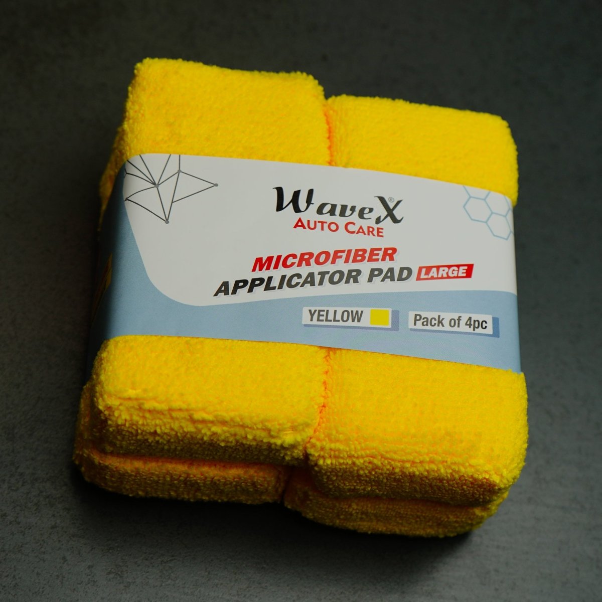 YELLOW MICROFIBER APPLICATOR SPONGE - Wavex - MAP-YLW-4