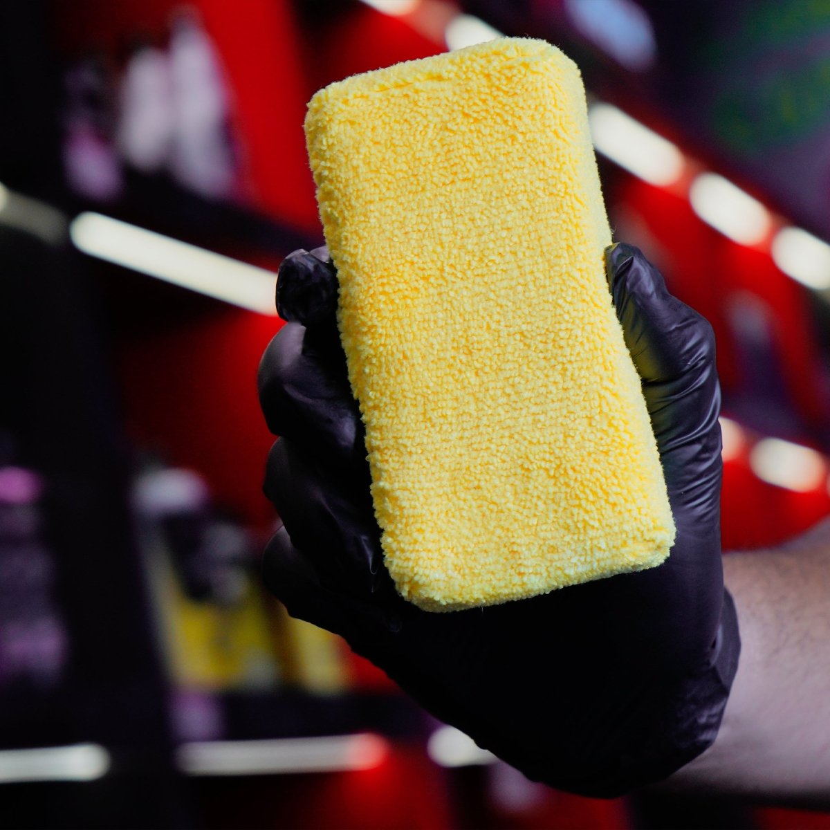 YELLOW MICROFIBER APPLICATOR SPONGE - Wavex - MAP-YLW-1