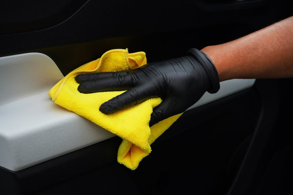 YELLOW MICROFIBER CLEANING CLOTH 350 GSM 40X40 CM - Wavex - MF350-YELLOW