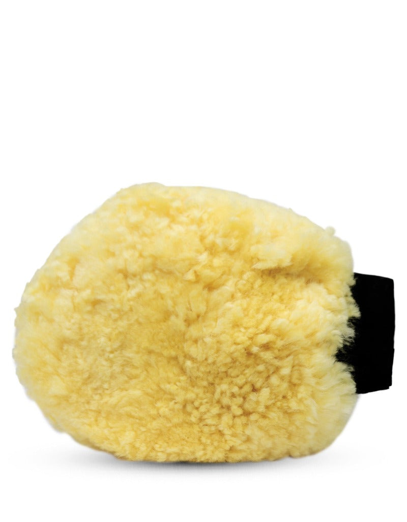 WaveX Lamb Wool Wash Mitt For Cars and Bikes| Scratch, Lint, Swirl and Streak Free 100% Original Lamb Wool Sheep Skin Wash Mitt.