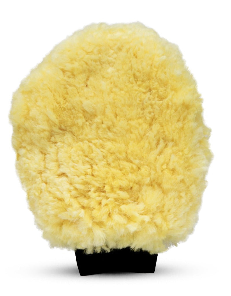 WaveX Lamb Wool Wash Mitt For Cars and Bikes| Scratch, Lint, Swirl and Streak Free 100% Original Lamb Wool Sheep Skin Wash Mitt. Main image