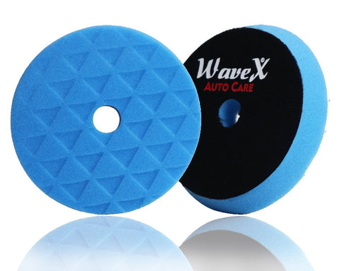 WaveX Diamond Cut Medium Finish Polishing Pad 6.5"-Fits to 6" Backing Plate | Designed for Both DA and Rotary Polisher Machines - 1Pc.