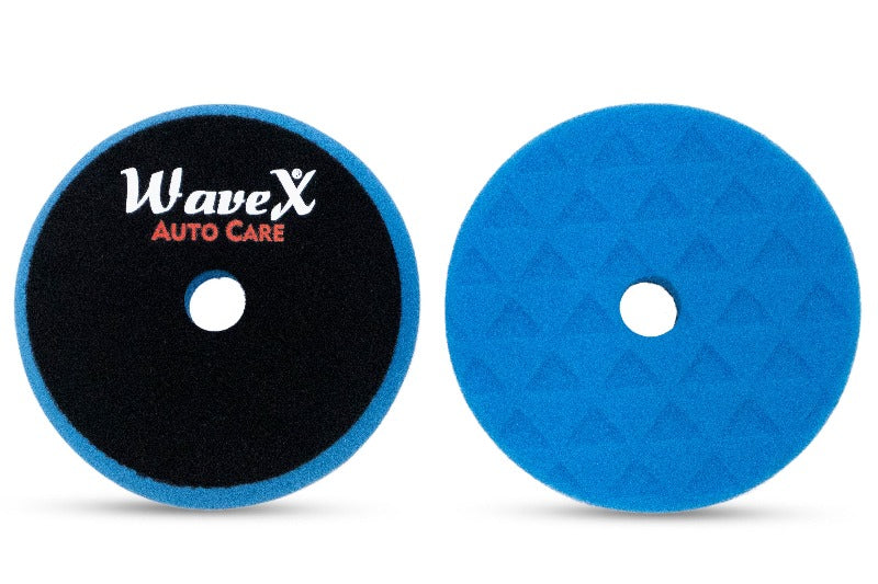 WaveX Diamond Cut Medium Finish Polishing Pad 6.5"-Fits to 6" Backing Plate | Designed for Both DA and Rotary Polisher Machines - 1Pc.