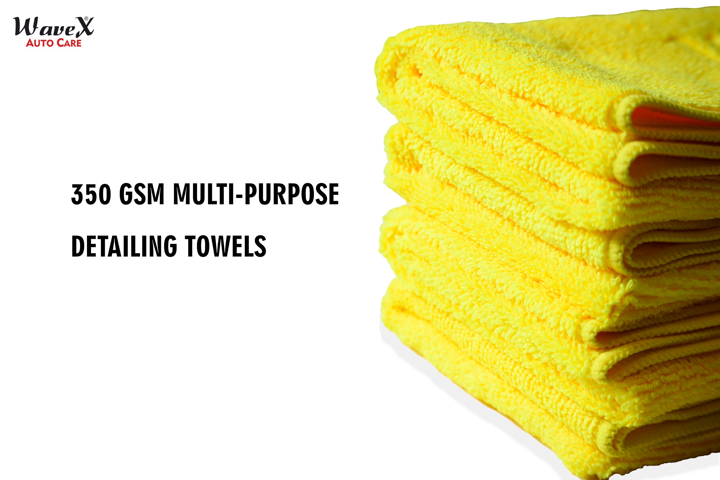 Yellow Microfiber Towels for Glass