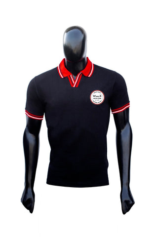 WaveX Detailing Merchandise Combo 1- WaveX Red and Black Collar T-Shirt + WaveX Detailing Apron + WaveX Detailing Cap.