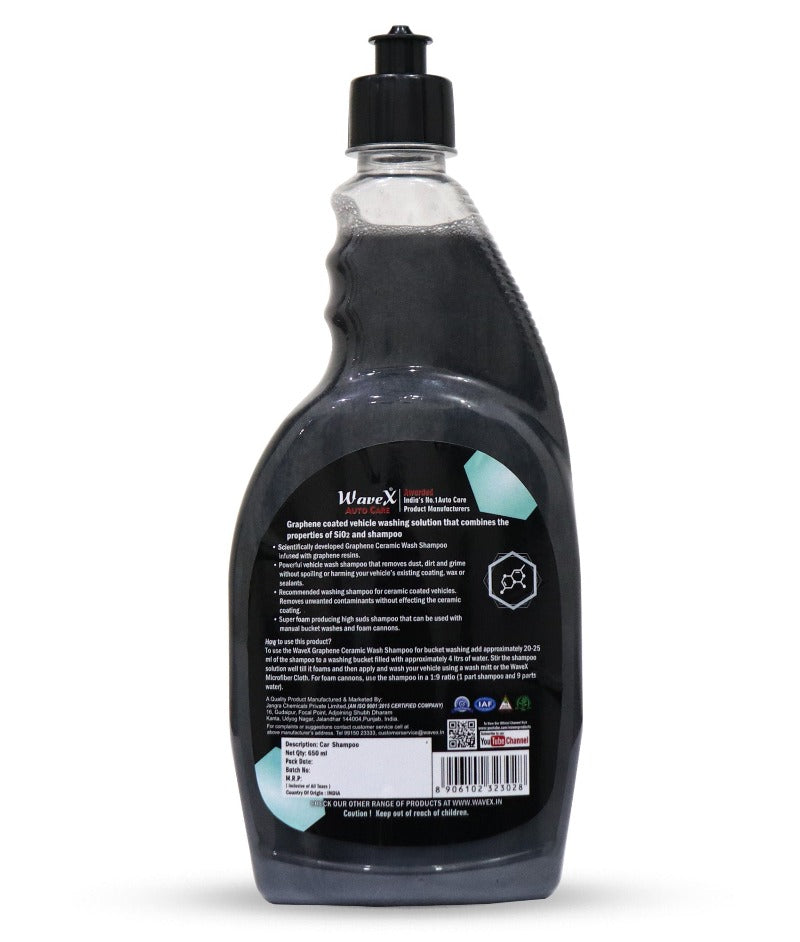 WaveX Ceramic Coating Maintenance Kit for Ceramic Coated Vehicles | WaveX 20 LTR Wash Bucket, Grit Safe, Lamb Wool Wash Mitt, Graphene Ceramic Wash Shampoo and Maxximus Graphene Ceramic Paste Wax.