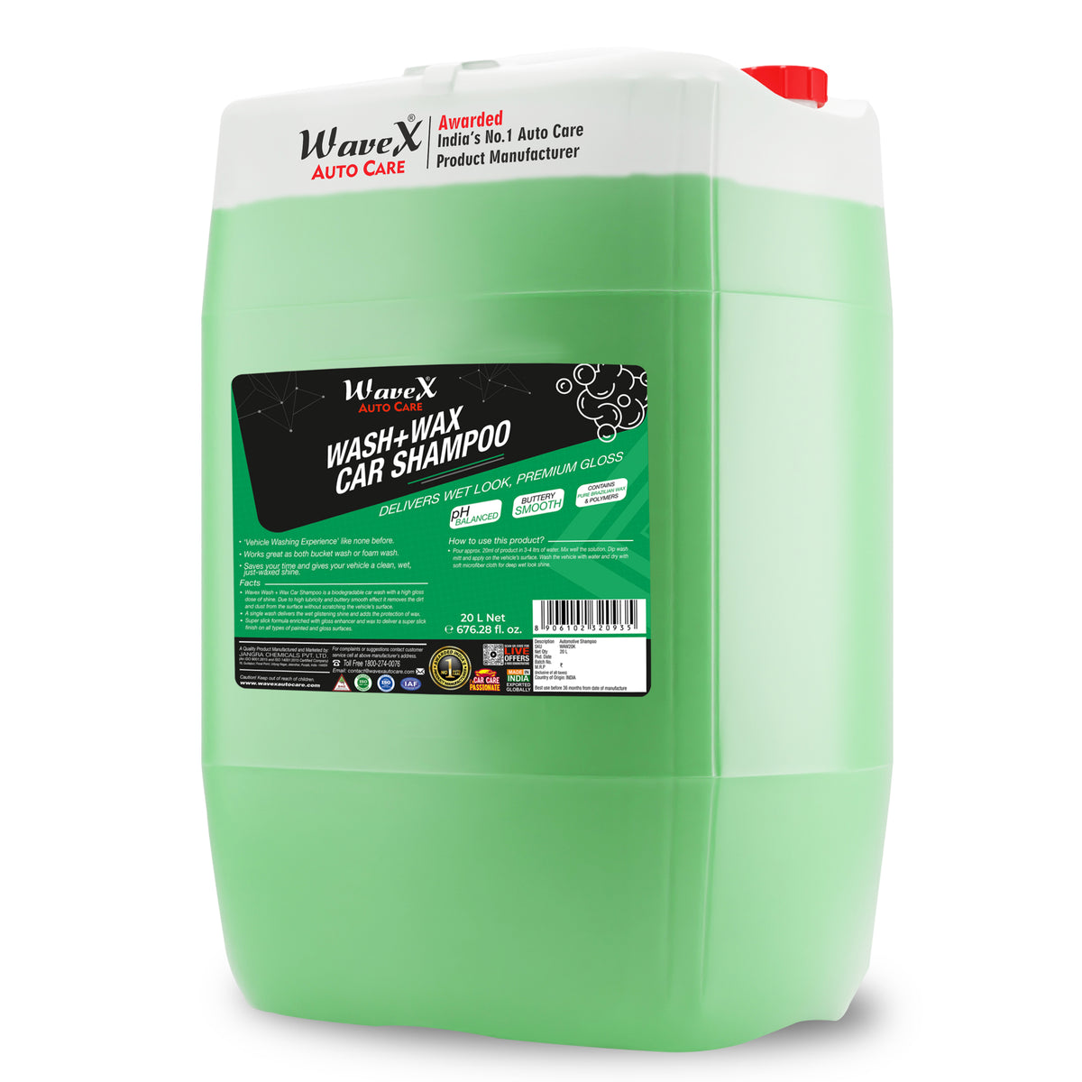 Wash and Wax Car Shampoo 20Litre