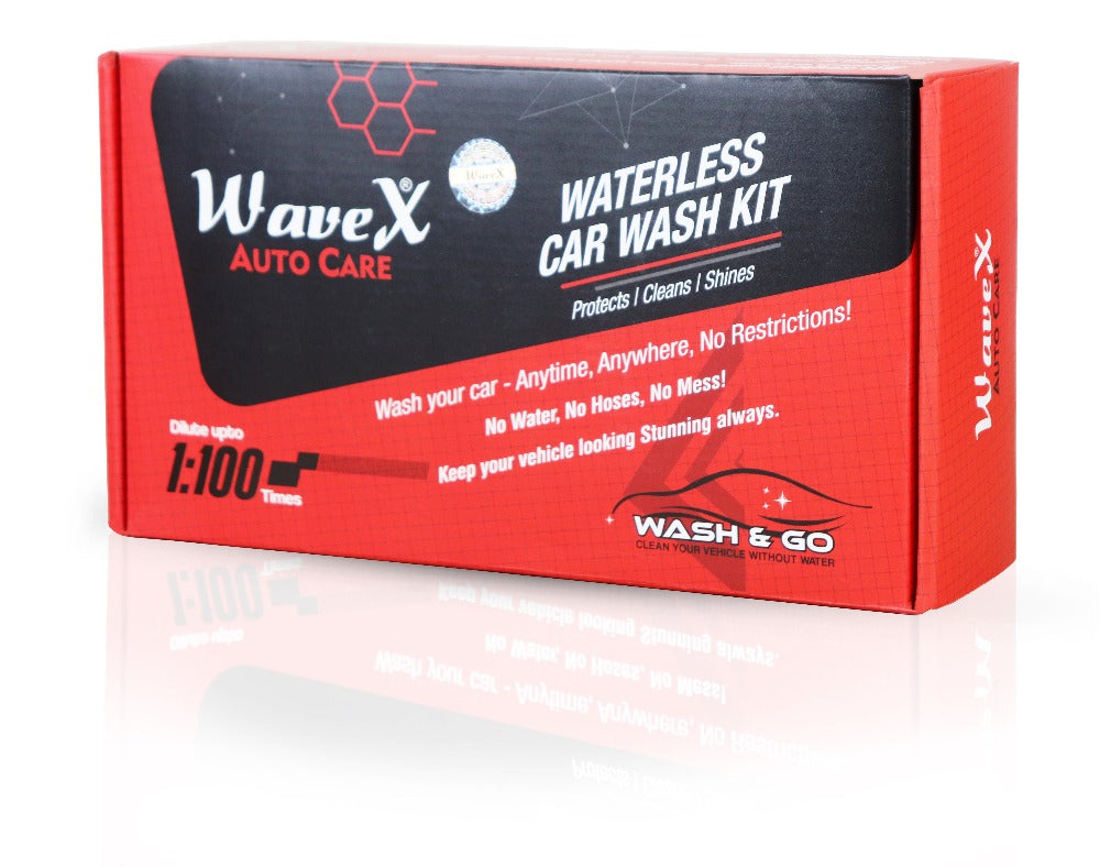 Waterless Car Wash with Microfiber Cloths for Car, Consists of Waterless Car Wash Kit and 5 Premium Microfiber Towels